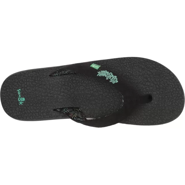 Sanuk Womens Yoga Paradise 2Black Paradise Palms