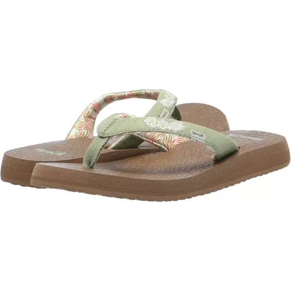 Sanuk Womens Yoga Paradise 2Sage Paradise Palms