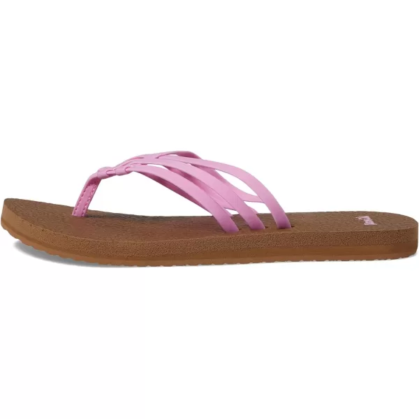 Sanuk Womens Yoga Sandy FlipFlopLilac Chiffon