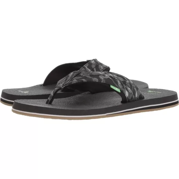 Sanuk Mens Beer Cozy 2 FlipFlopBlackCamo
