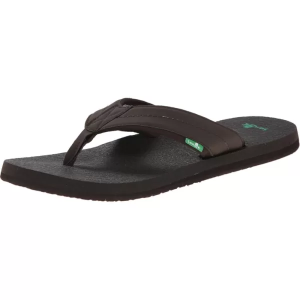 Sanuk Mens Beer Cozy 2 FlipFlopDark Brown
