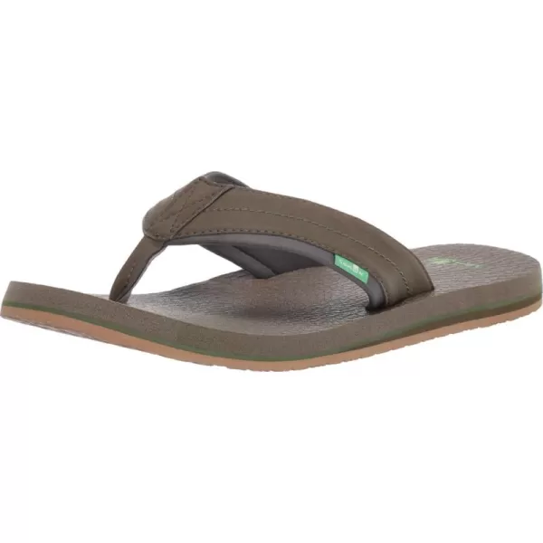 Sanuk Mens Beer Cozy 2 FlipFlopDark OliveGreen