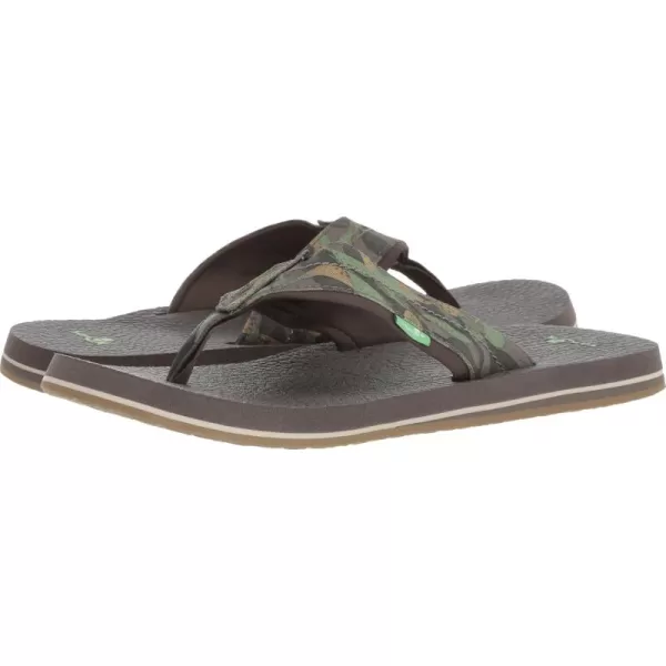 Sanuk Mens Beer Cozy 2 FlipFlopOliveCamo
