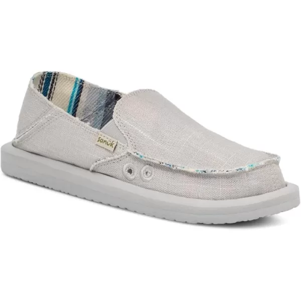 Sanuk Womens Donna Hemp Loafer FlatGrey