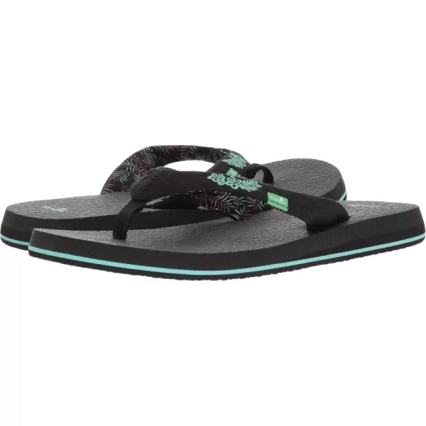 Sanuk Womens Yoga Paradise 2Black Paradise Palms