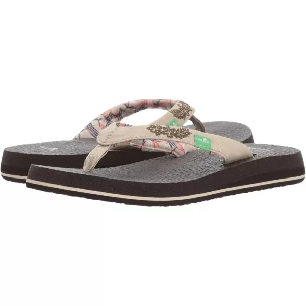 Sanuk Womens Yoga Paradise 2Natural Paradise Palms