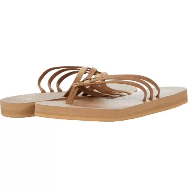 Sanuk Womens Yoga Sandy FlipFlopTobacco Brown