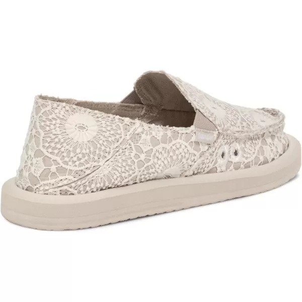 Sanuk Donna CrochetWhiteOatmeal 1
