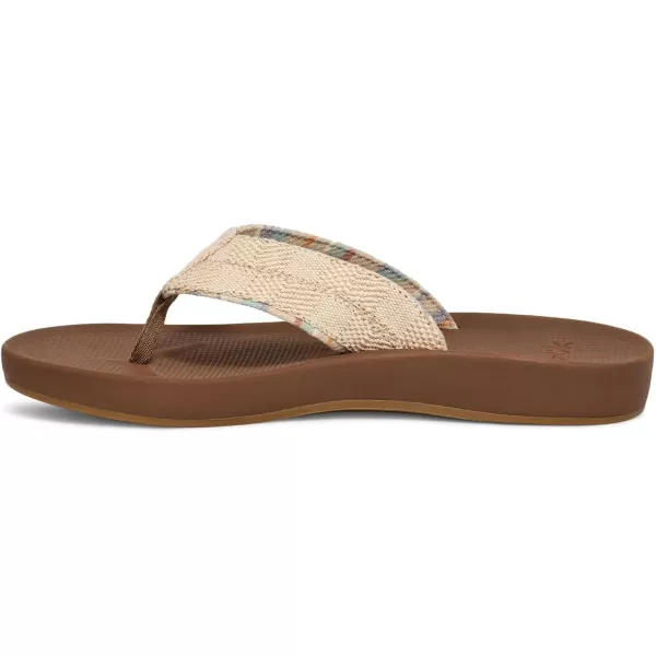 Sanuk Mens Cosmic Coast Hemp FlipFlopOatmeal