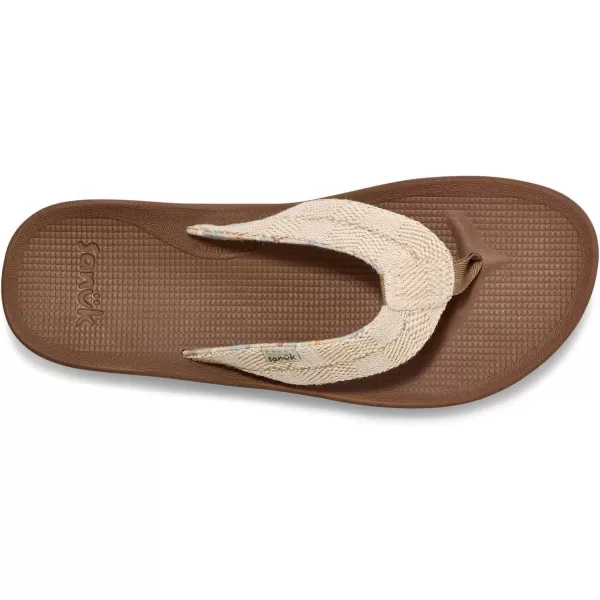Sanuk Mens Cosmic Coast Hemp FlipFlopOatmeal
