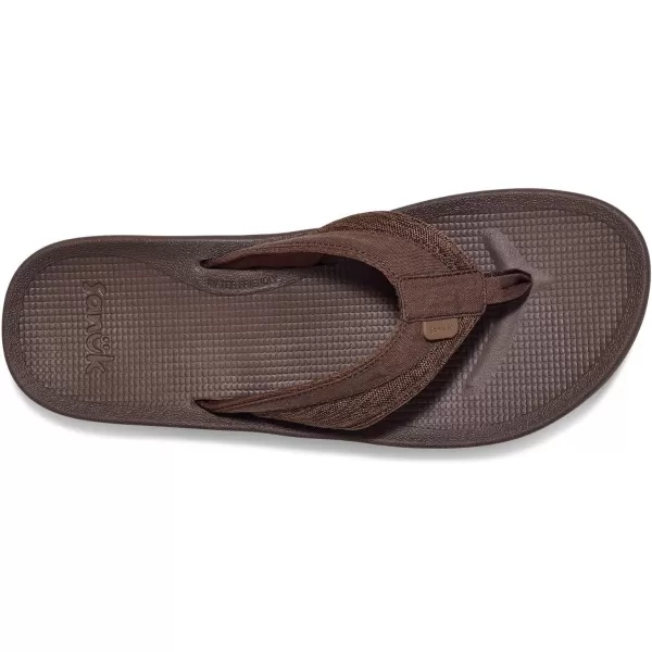 Sanuk Mens Cosmic Seas Mesh FlipFlopBrown