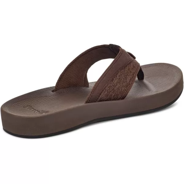 Sanuk Mens Cosmic Seas Mesh FlipFlopBrown