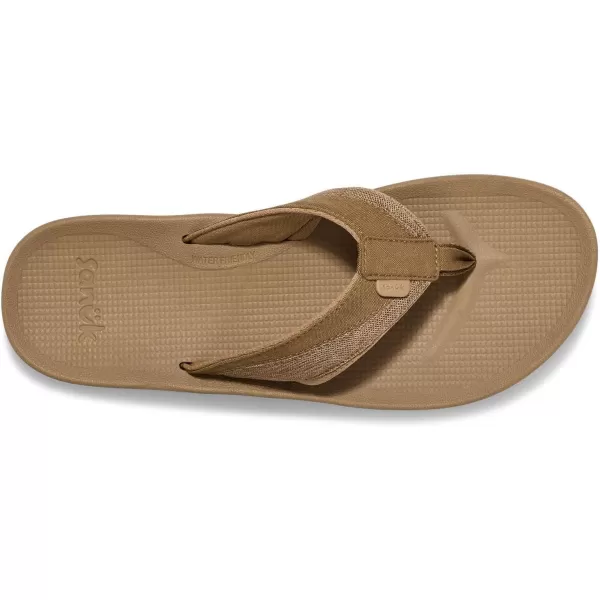 Sanuk Mens Cosmic Seas Mesh FlipFlopTan