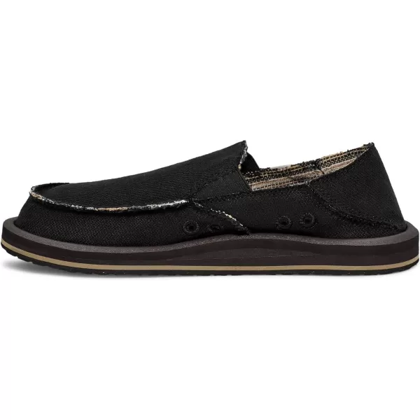 Sanuk Mens Donny Hemp TwoTone LoaferBlack