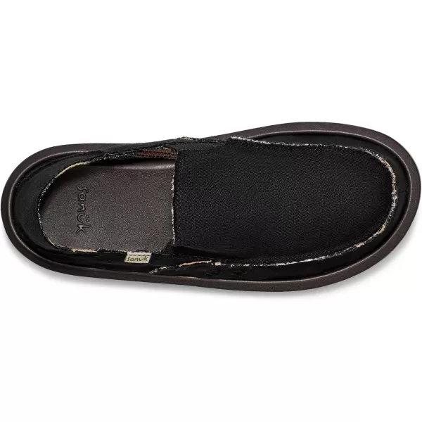 Sanuk Mens Donny Hemp TwoTone LoaferBlack