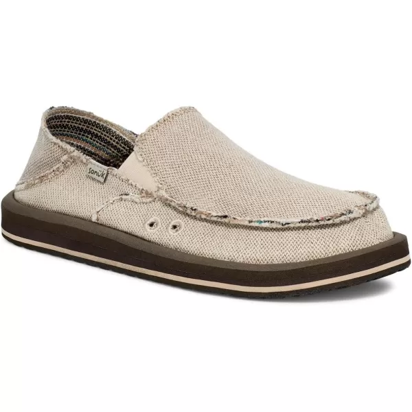 Sanuk Mens Donny Hemp TwoTone LoaferNatural
