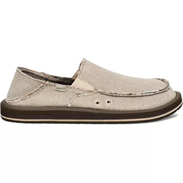 Sanuk Mens Donny Hemp TwoTone LoaferNatural