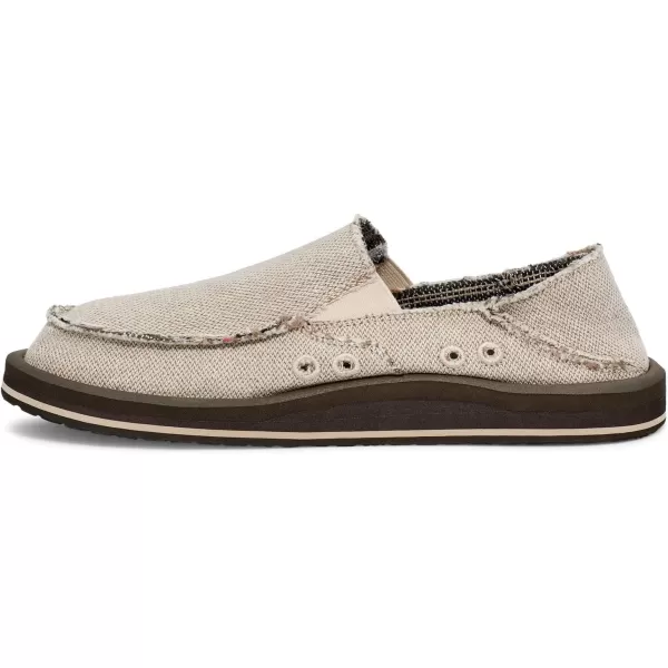 Sanuk Mens Donny Hemp TwoTone LoaferNatural