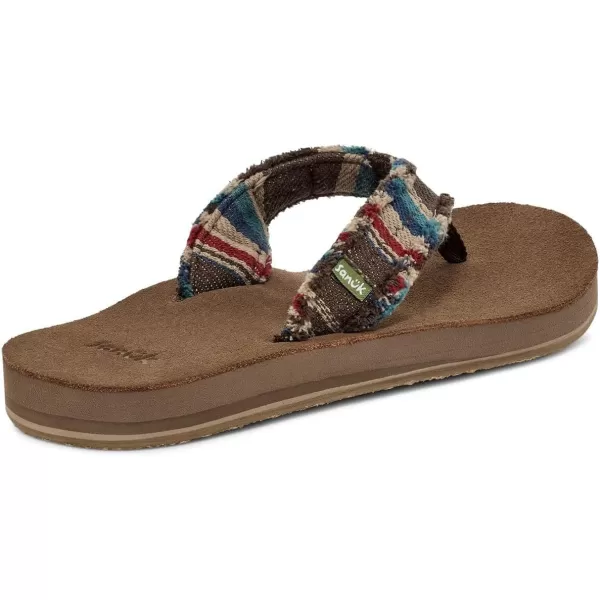 Sanuk Mens Fraid Not Blanket FlipFlopForest Multi
