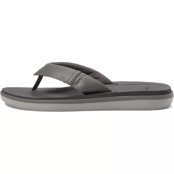 Sanuk Mens Rippah Sl FlipFlopCharcoal