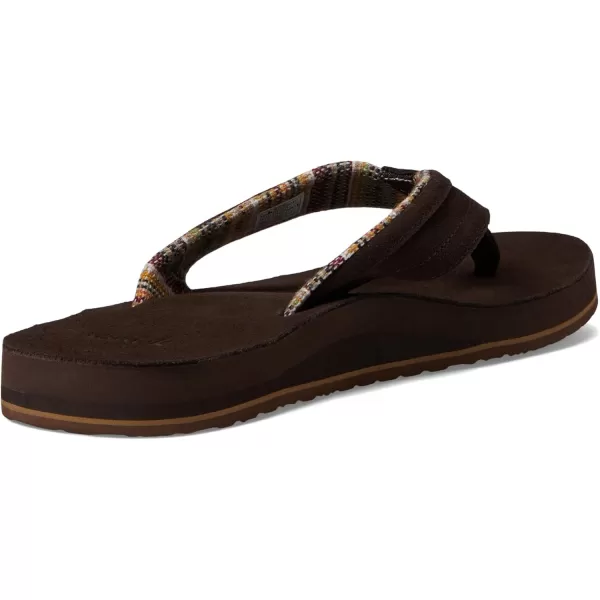 Sanuk Mens Ziggy St Suede FlipFlopBrown