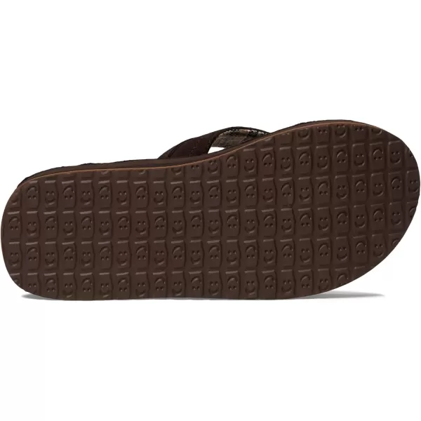 Sanuk Mens Ziggy St Suede FlipFlopBrown