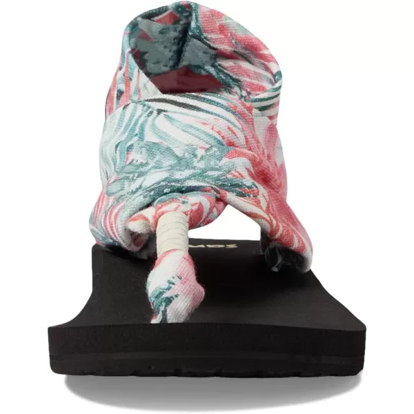 Sanuk Sling Soft TopWatercolor Palm Pink Multi