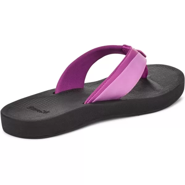 Sanuk Womens Cosmic Aquarius 2 FlipFlopPurple Rosebud