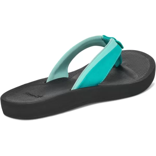 Sanuk Womens Cosmic Aquarius 2 FlipFlopTurquoise