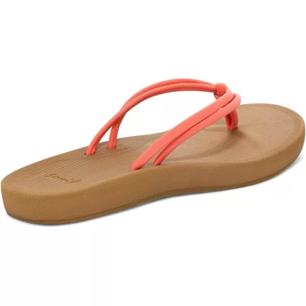 Sanuk Womens Cosmic Sands FlipFlopFusion Coral