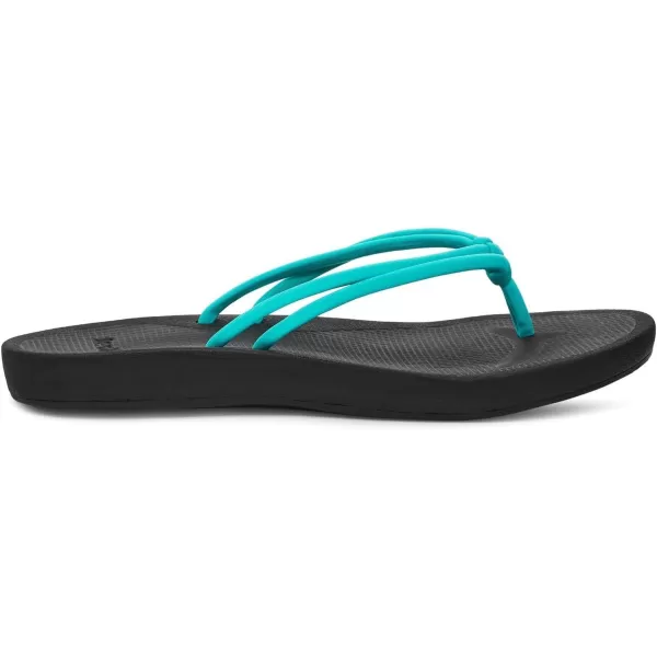 Sanuk Womens Cosmic Sands FlipFlopTurquoise