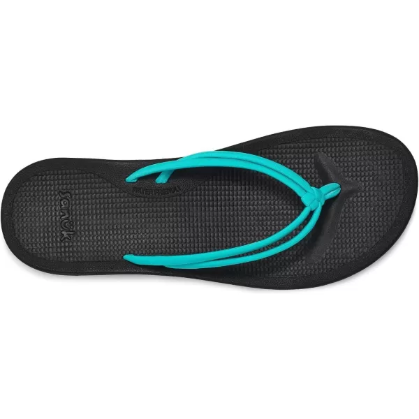 Sanuk Womens Cosmic Sands FlipFlopTurquoise
