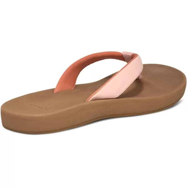 Sanuk Womens Cosmic Shores FlipFlopPeachy Keen