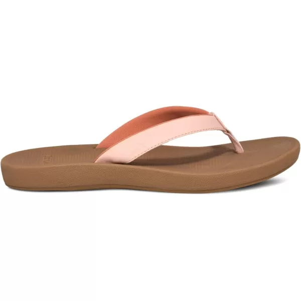 Sanuk Womens Cosmic Shores FlipFlopPeachy Keen