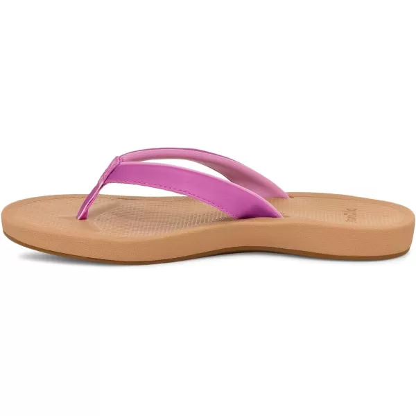 Sanuk Womens Cosmic Shores FlipFlopPurple Rosebud