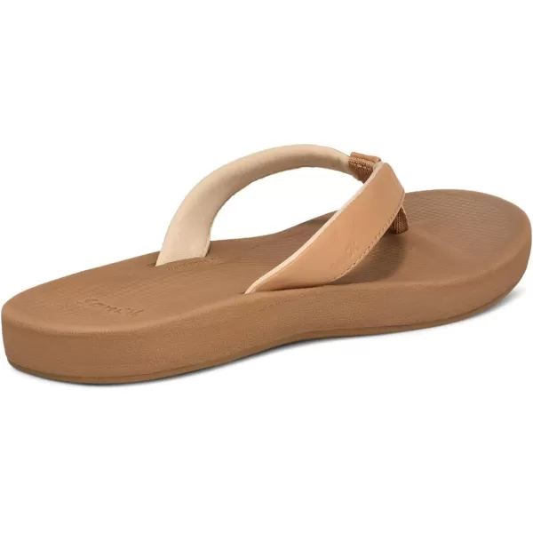 Sanuk Womens Cosmic Shores FlipFlopTan