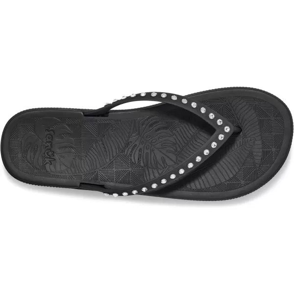 Sanuk Womens Funshine Gem FlipFlopBlack