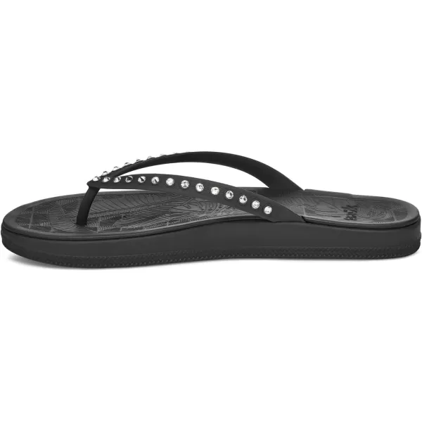 Sanuk Womens Funshine Gem FlipFlopBlack