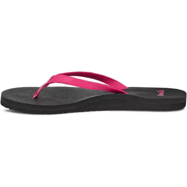 Sanuk Womens Yoga Joy Sparkle FlipFlopHot Pink