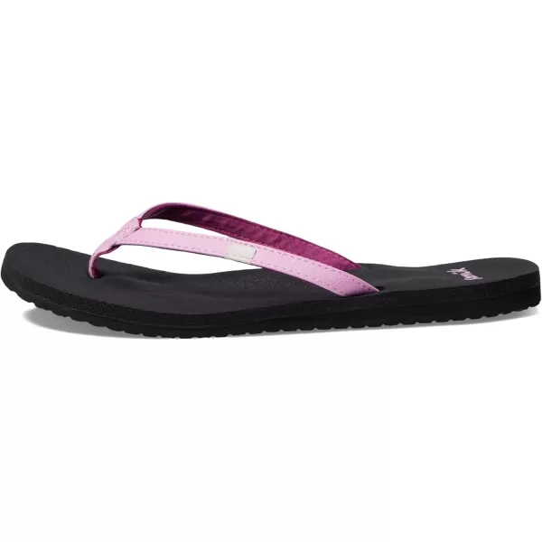 Sanuk Womens Yoga Joy Sparkle FlipFlopLilac Chiffon