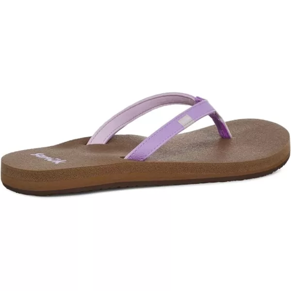 Sanuk Womens Yoga Joy Sparkle FlipFlopPurple Rose