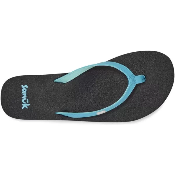 Sanuk Womens Yoga Joy Sparkle FlipFlopScuba Blue