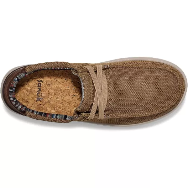 Sanuk mens Shaka Lite 2 Knit LoaferKhaki