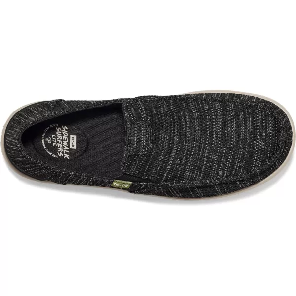Sanuk mens Tripper Lite 2 Sl Mesh LoaferBlack