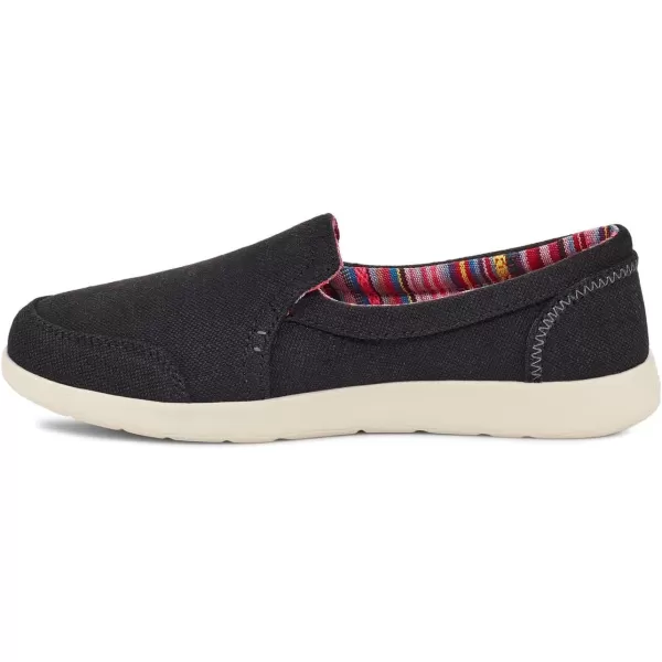 Sanuk womens Sidewalk Surfer Lite 2 Sl Loafer FlatBlack