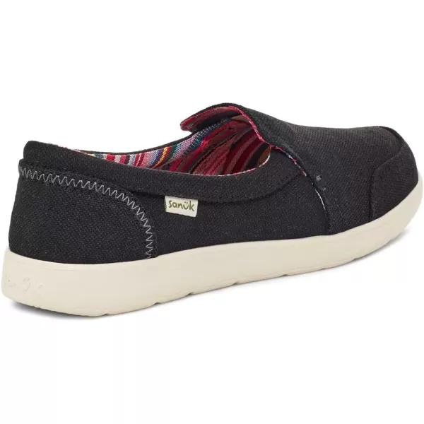 Sanuk womens Sidewalk Surfer Lite 2 Sl Loafer FlatBlack