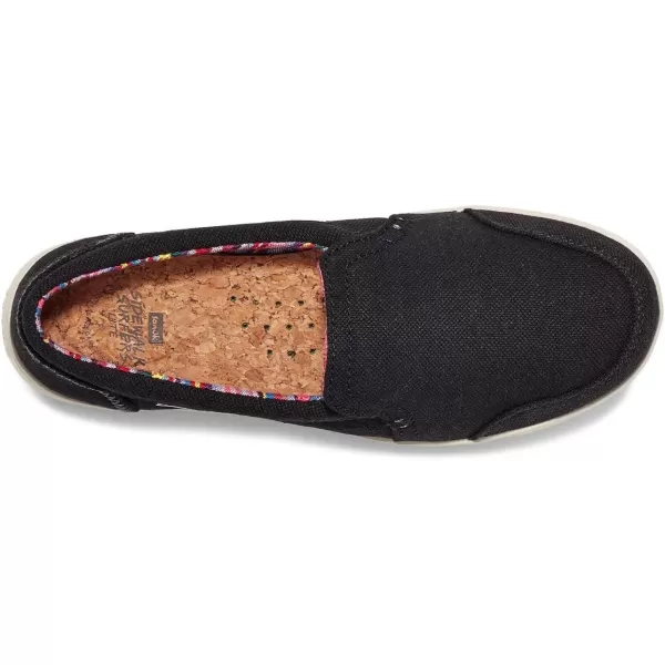 Sanuk womens Sidewalk Surfer Lite 2 Sl Loafer FlatBlack
