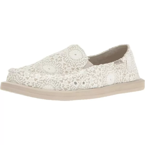 Sanuk Donna CrochetWhiteOatmeal
