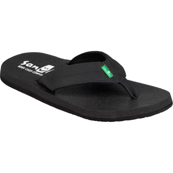 Sanuk Mens Beer Cozy Coaster FlipFlopBlack
