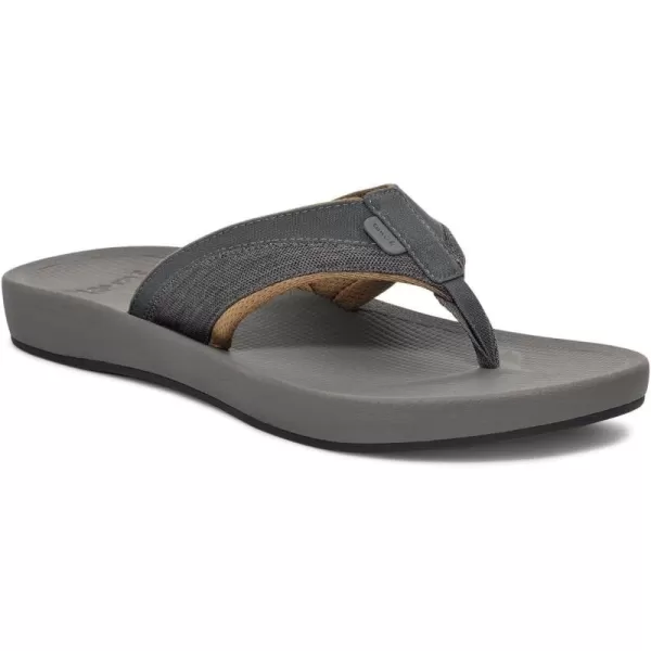 Sanuk Mens Cosmic Seas Mesh FlipFlopDark Grey